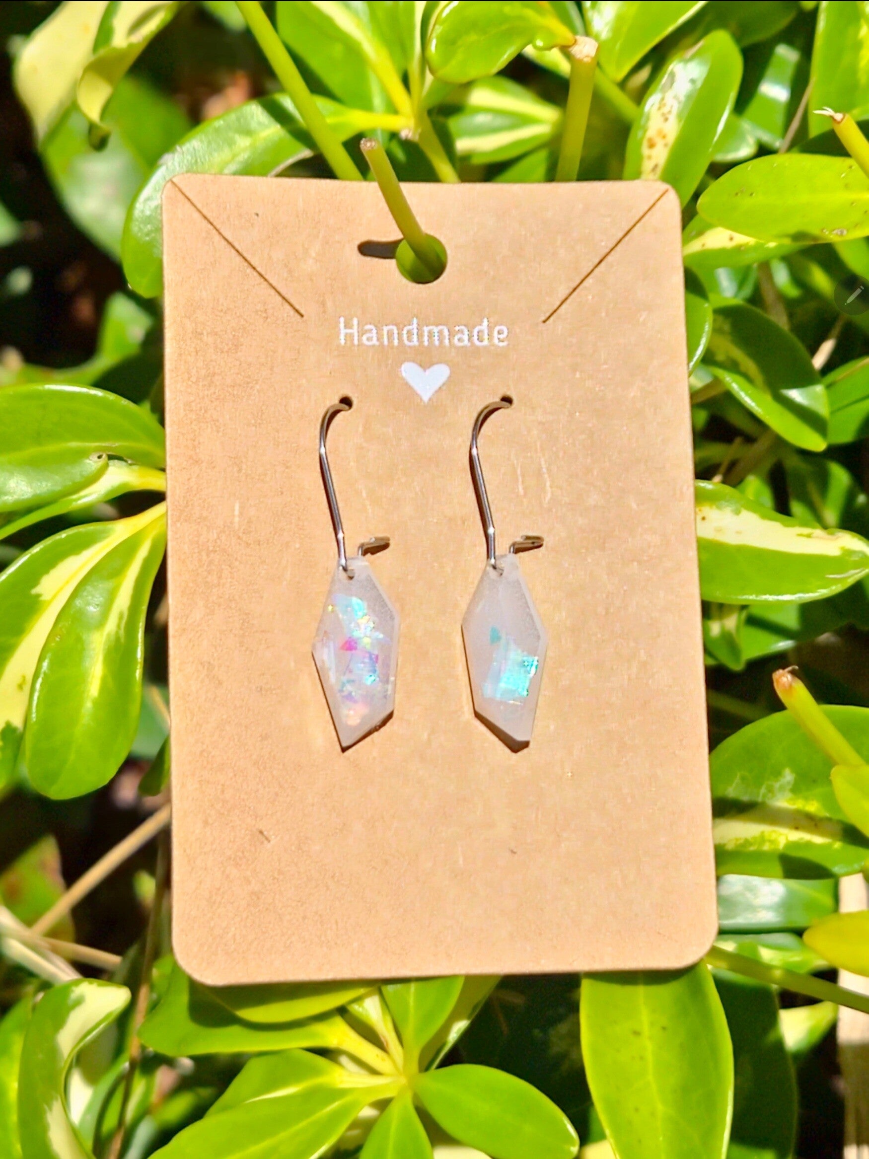 White Pearl Flake Collection small earrings