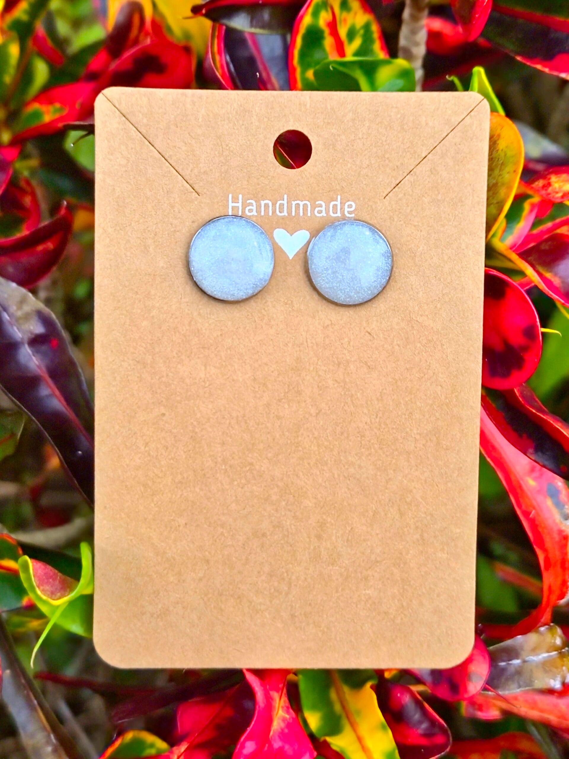 The Lunar Tides Silver Collection studs