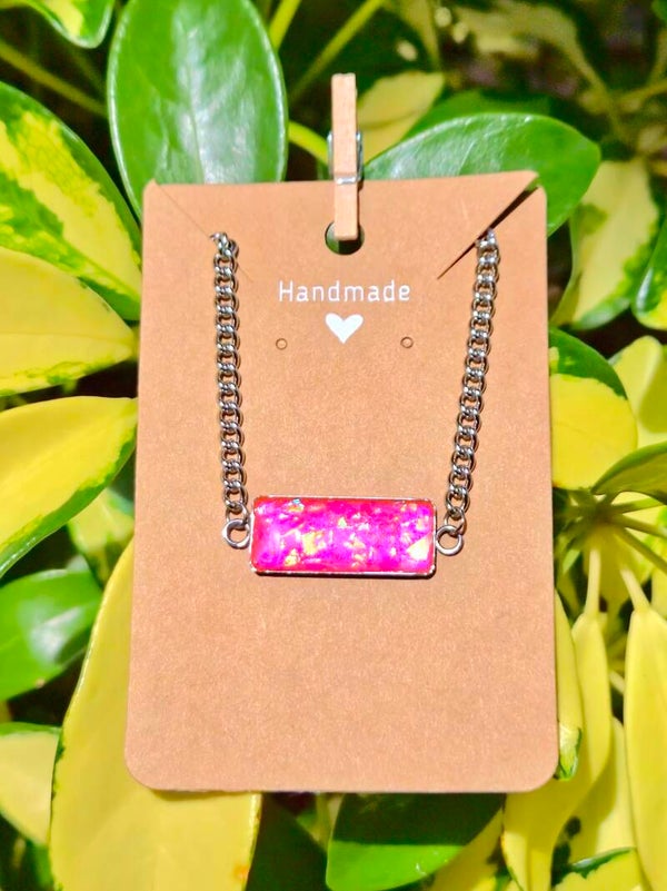 The Pink Tide Collection rectangular bracelet
