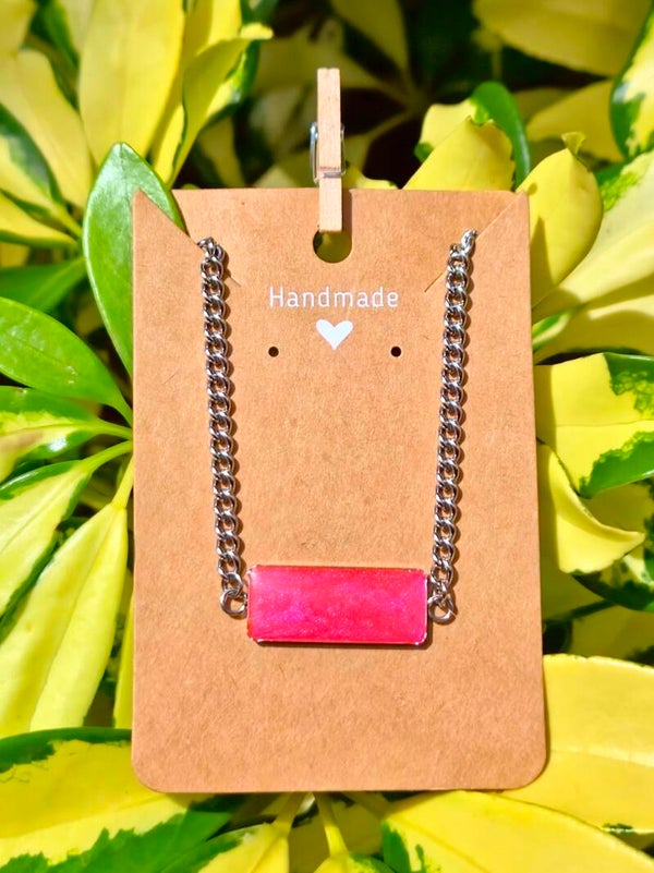 The Pink Tide Collection small rectangular bracelet
