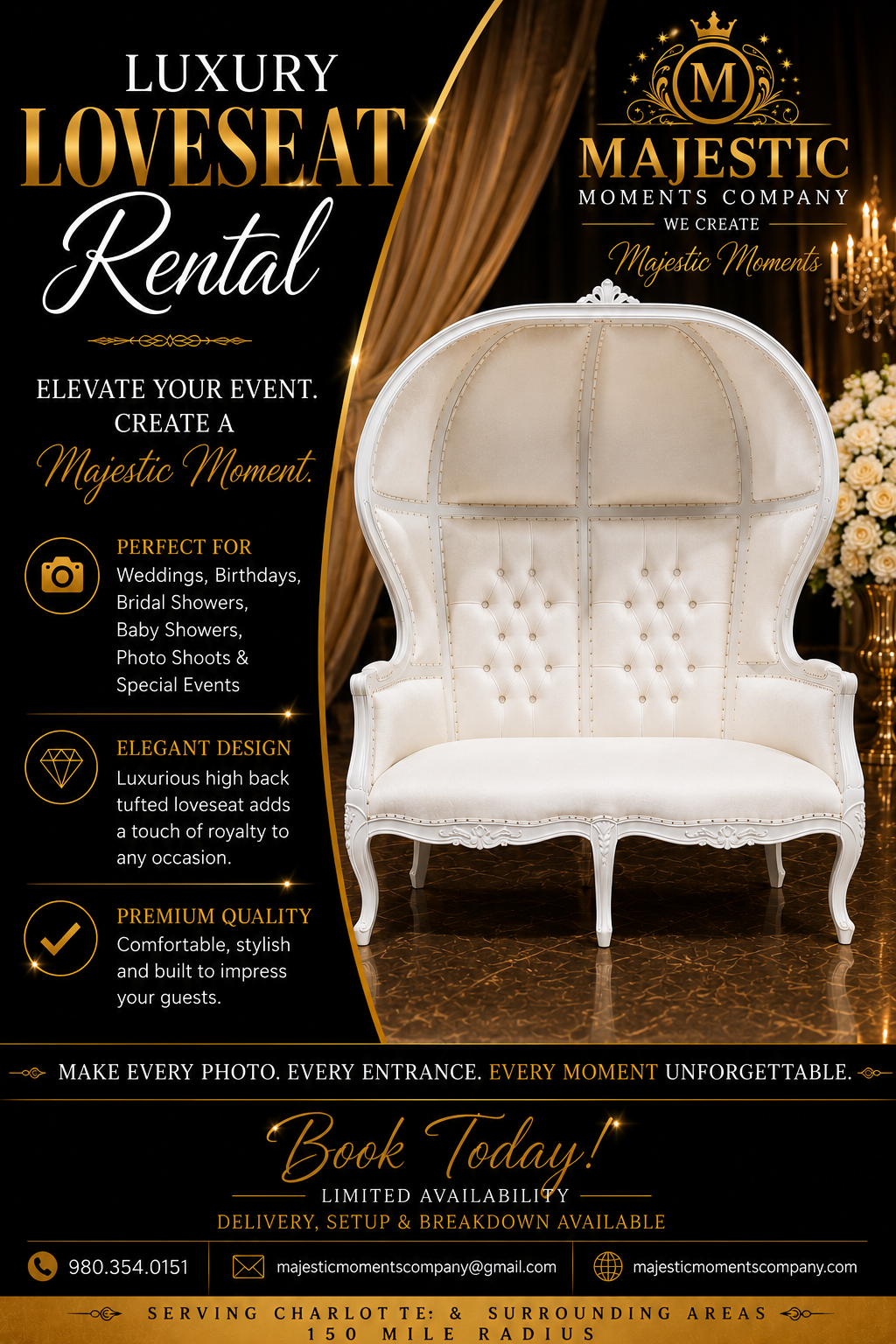 White love seat