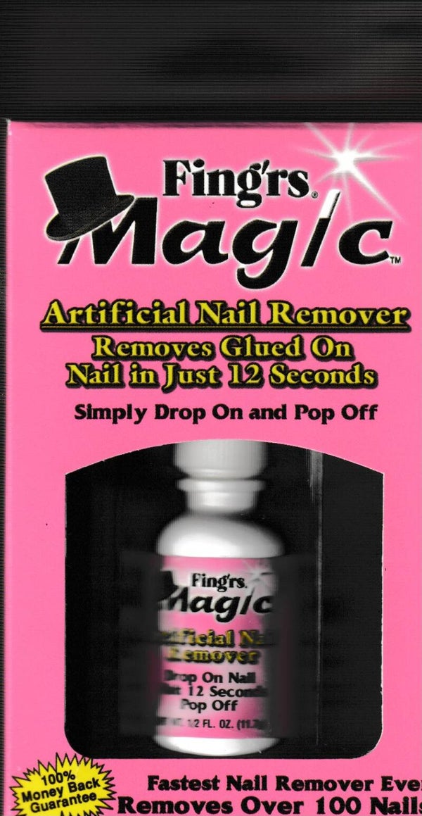 Fing’rs Magic Artificial Nail Remover – Fast Glue-On Nail Remover (1/2 fl oz)
