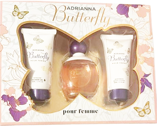 Adrianna Butterfly Pour Femme – 3-Piece Perfume Gift Set for Women