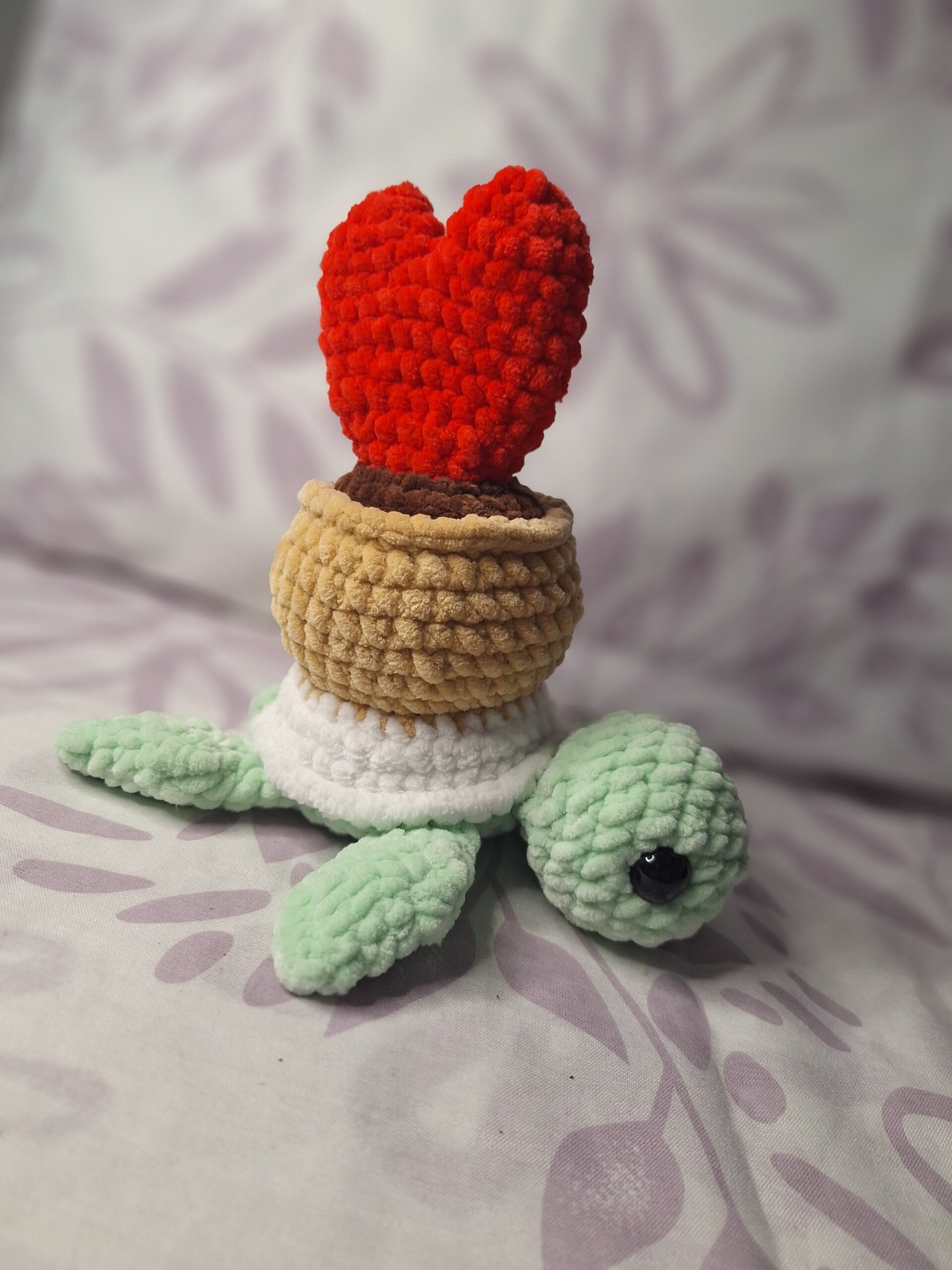 Blumentopf- Schildkröte