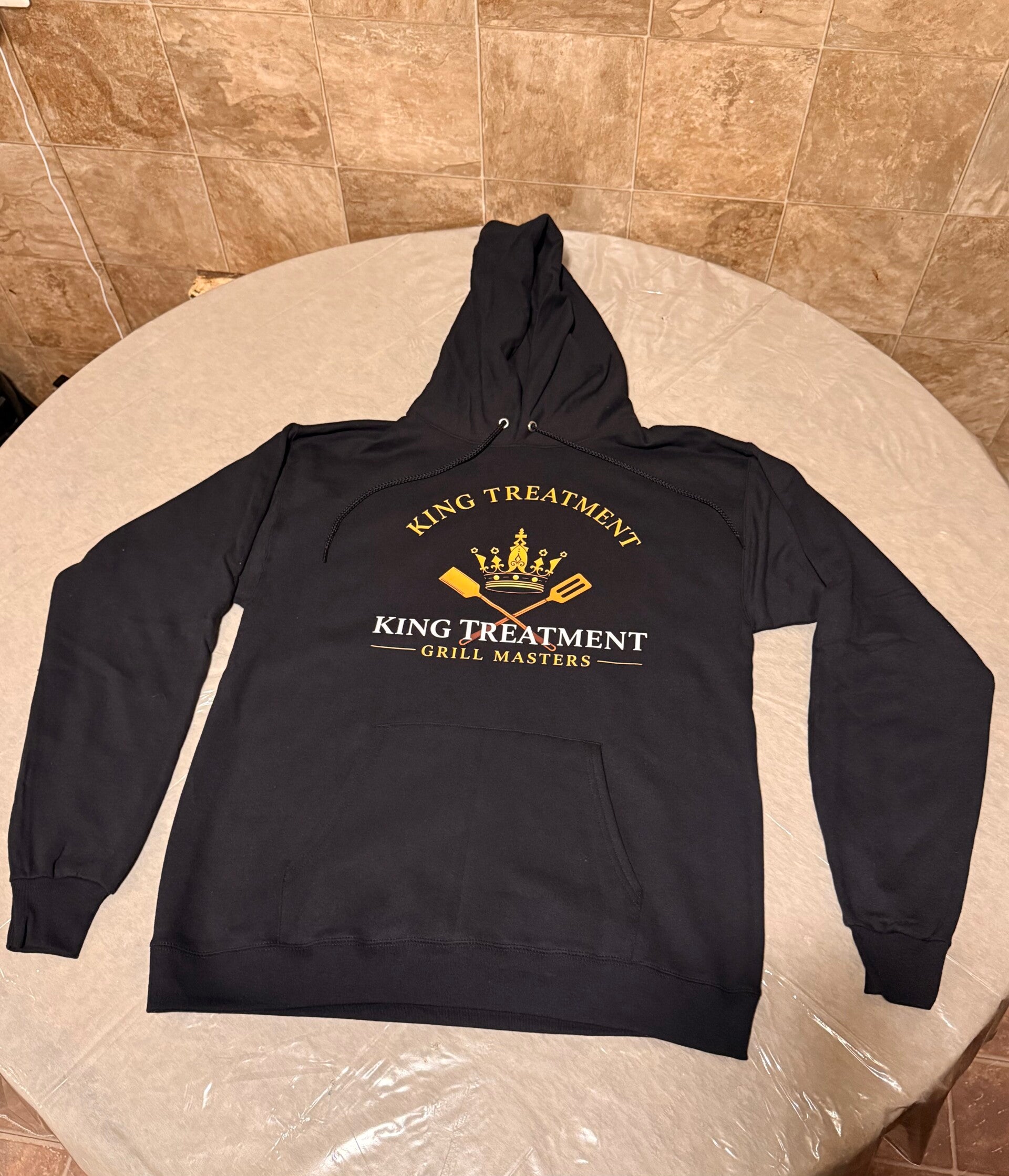 King Treatment Black Hoodie