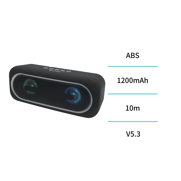 BS1911 Altavoz bluetooth 10W LED – Negro