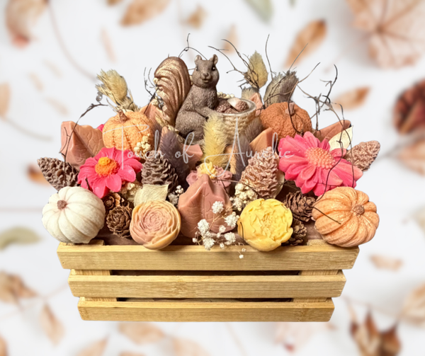 Bouquet caisse en bois fondants parfumés senteur bois de Oud