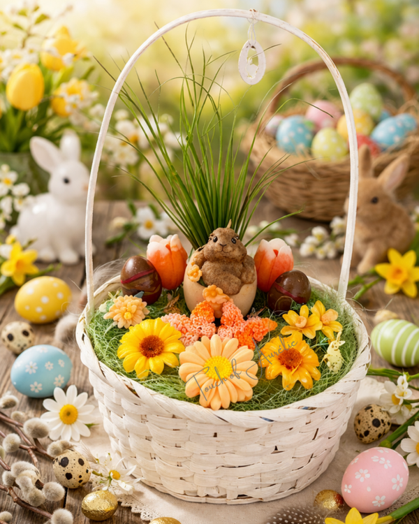 Panier lapin de Pâques parfum Lilas