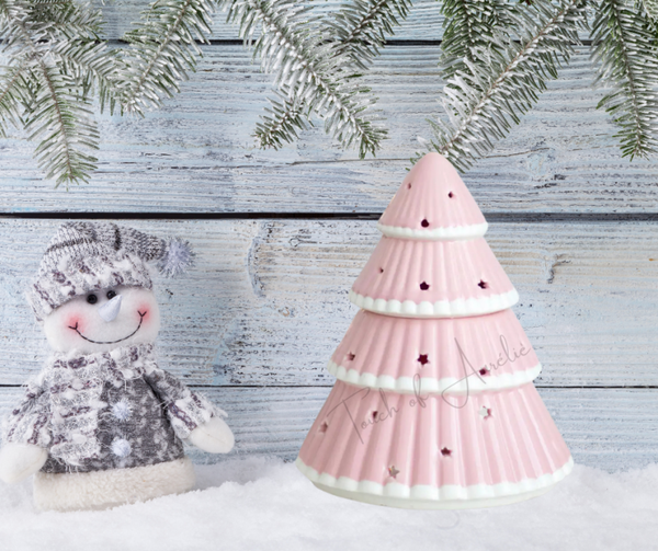 Brûleur sapin de Noël rose