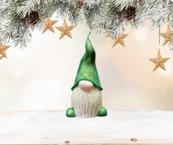 Bougie gnome vert