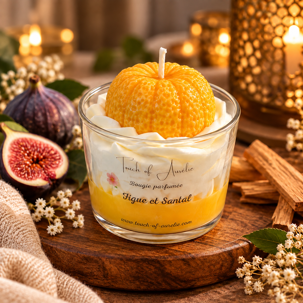 Bougie gourmande Figue et Santal