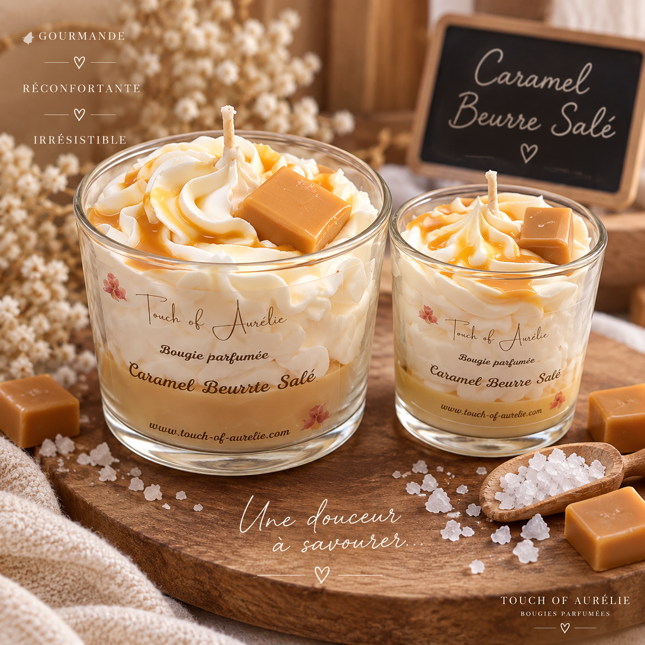 Bougie parfumée Caramel Beurre Salé
