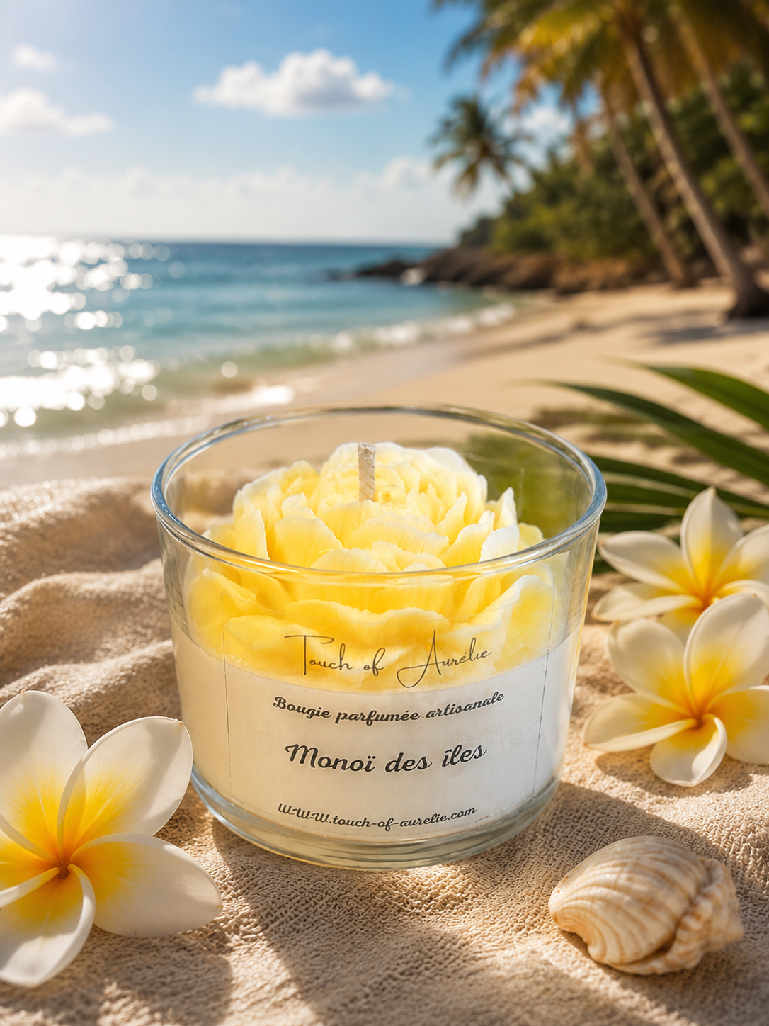 Bougie pivoine Monoï des îles
