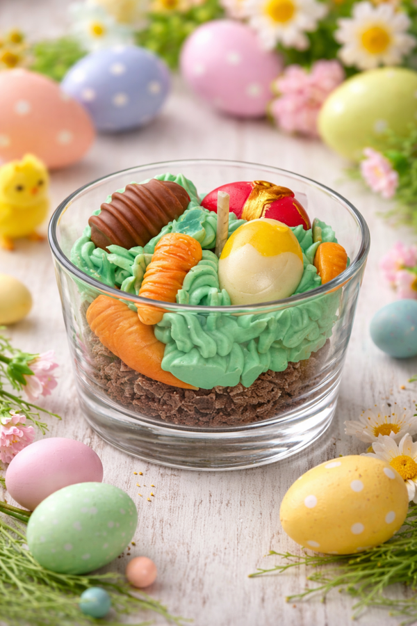 Bougie oeufs rocher praliné