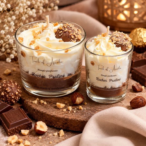 Bougie parfumée Rocher Praliné