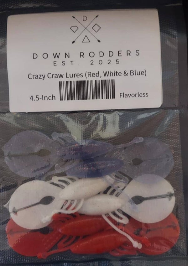 4.5-Inch Crazy Craw Lures (6-Count)