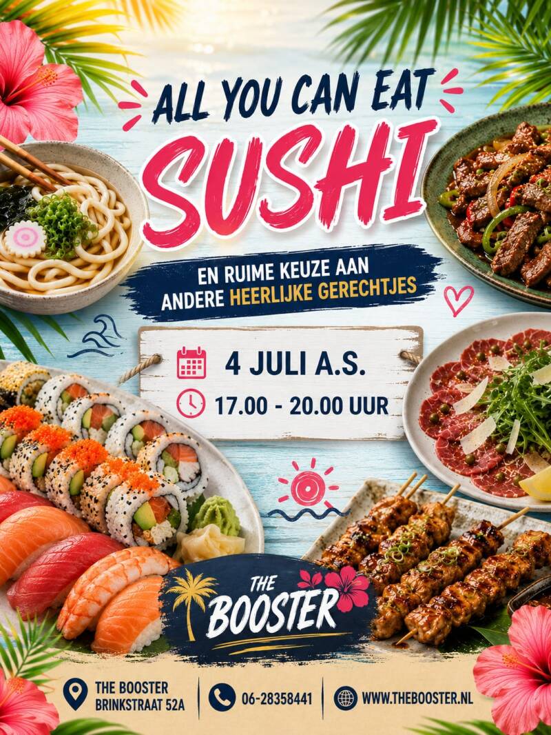 4 juli 2026 all you can eat sushi