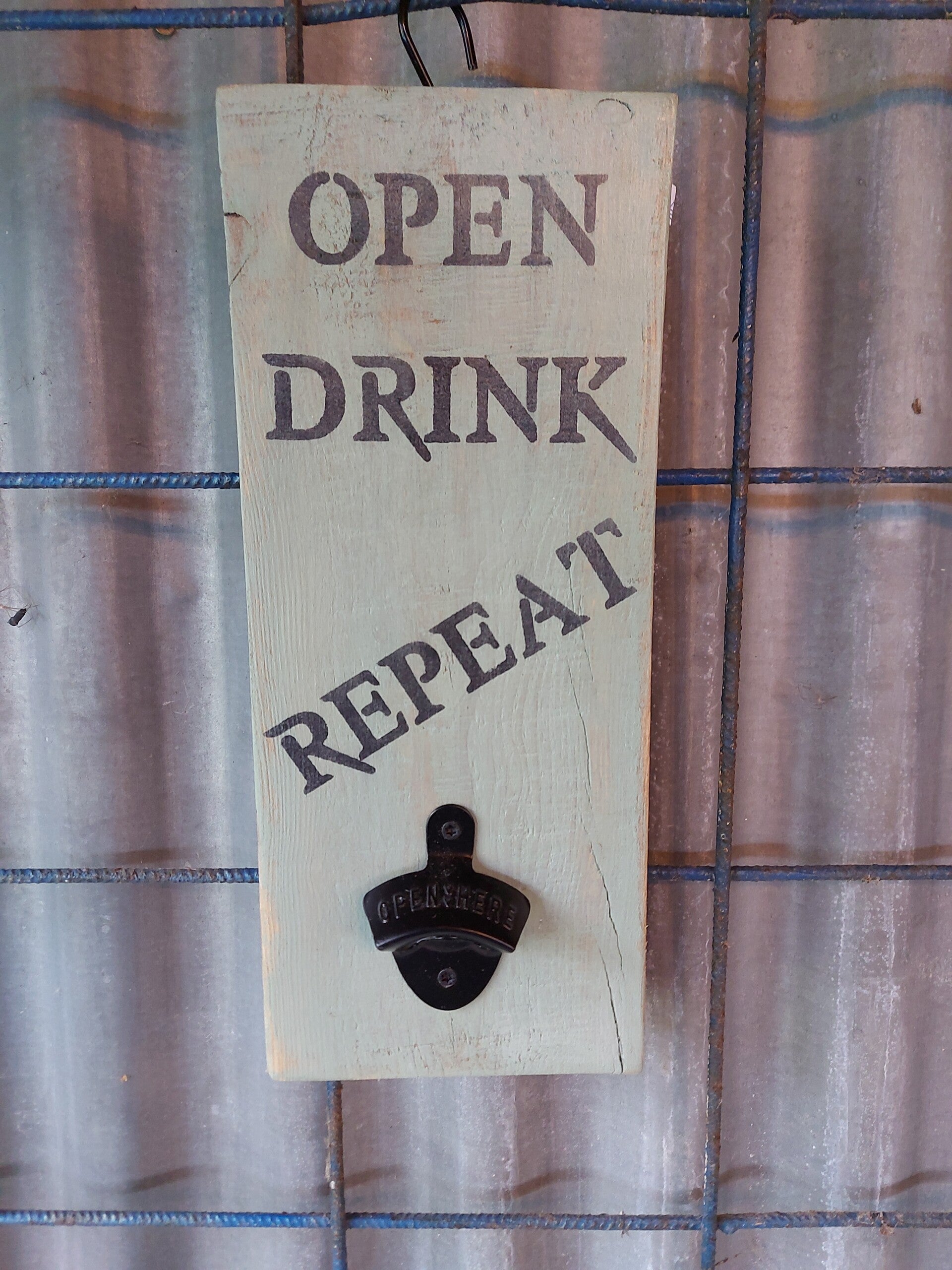 Bieropener "Open Drink Repeat"