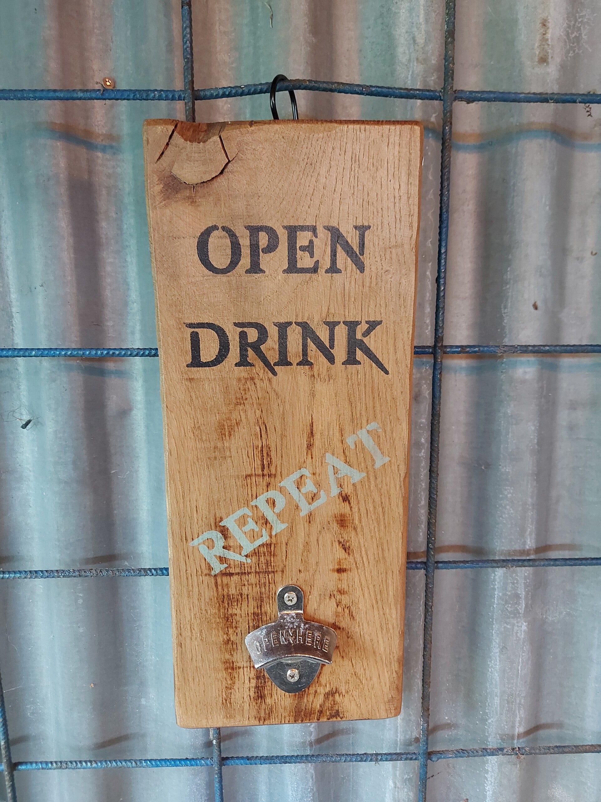 Bieropener "Open Drink Repeat"
