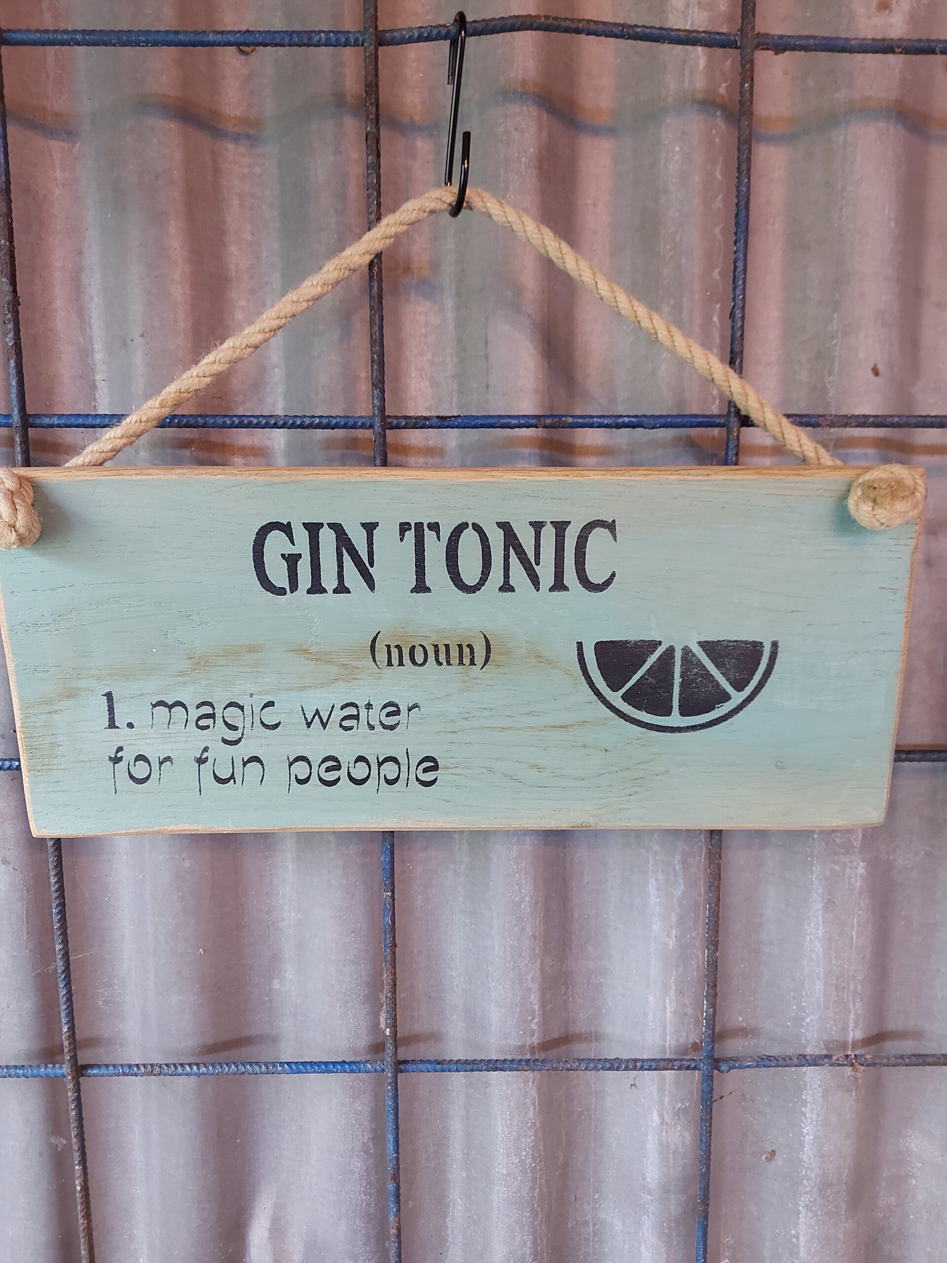 Tekstbord "Gin Tonic"
