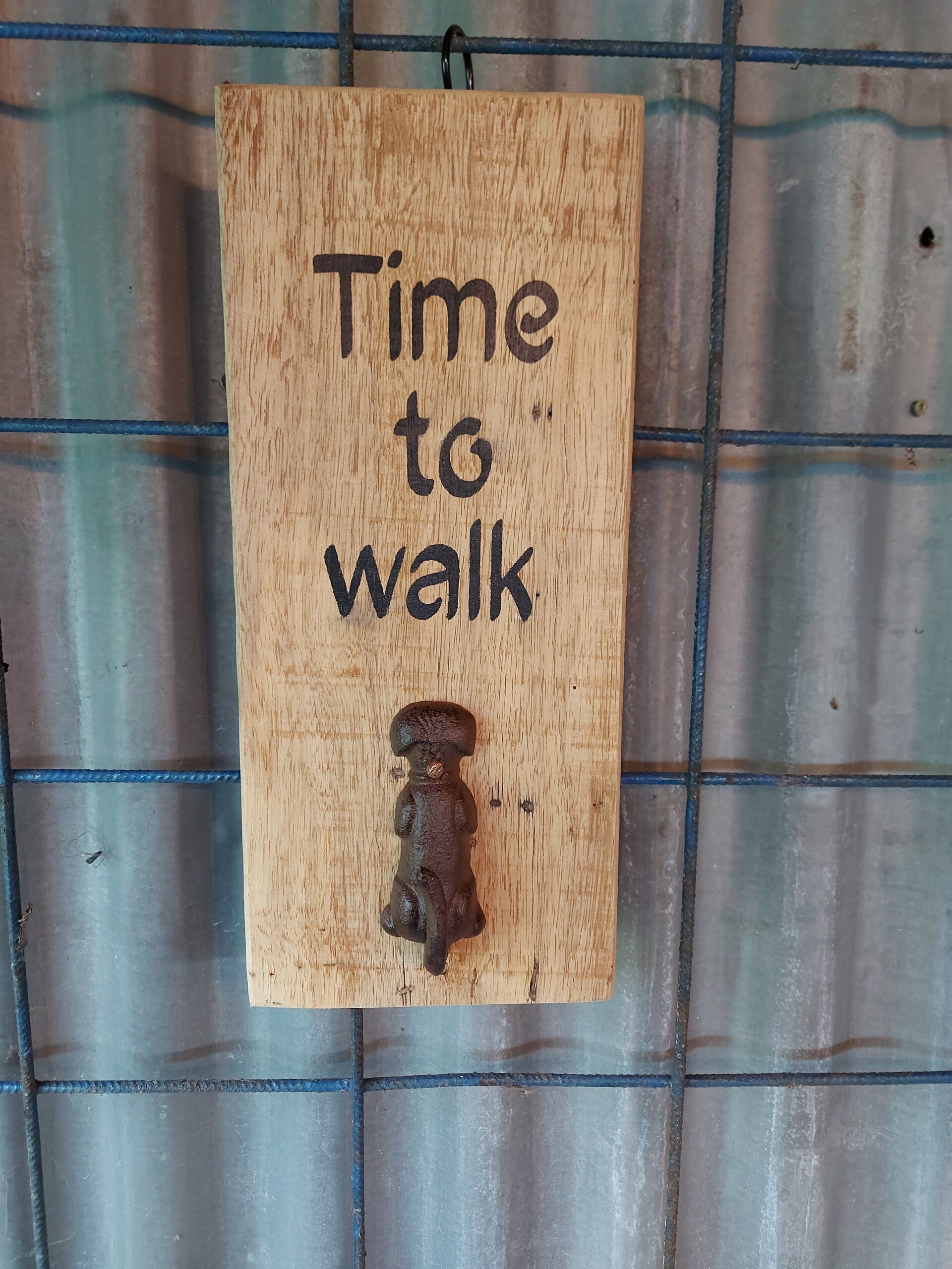 Hondenkapstok "Time to walk"