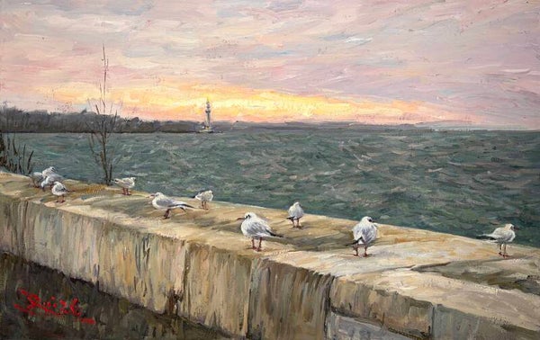 Zonsopkomst aan Meer Genève