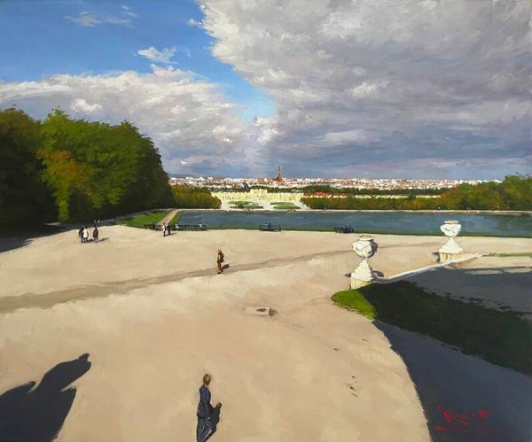 Wenen na regen vanuit Schloss Schönbrunn