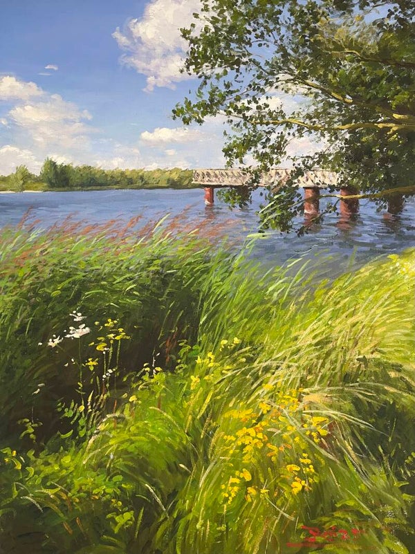 Brug onderweg naar Loevestein