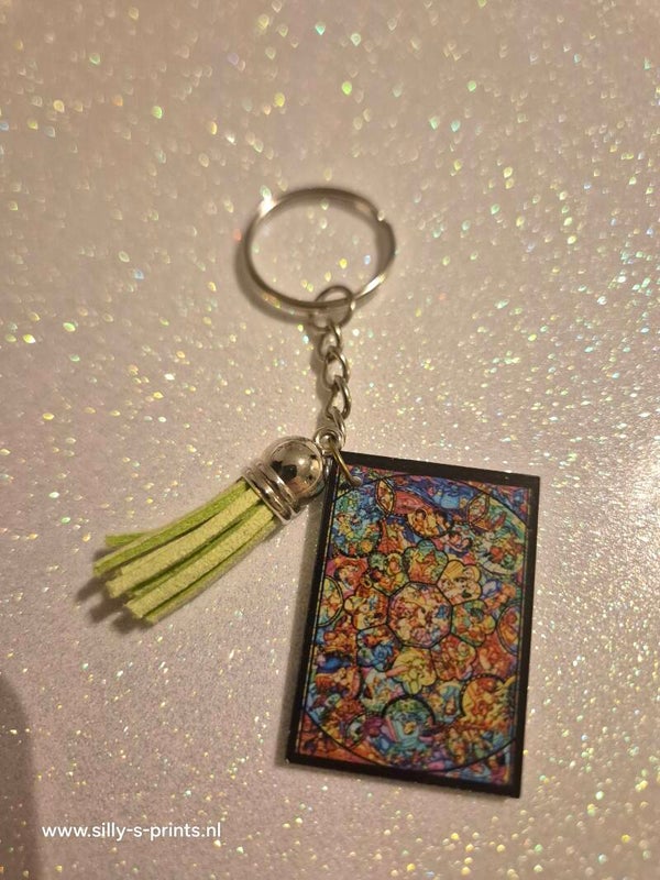 sleutel hanger disney glas in lood