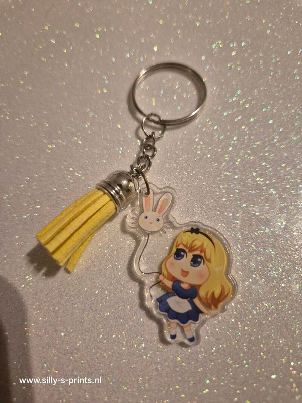sleutelhanger alice in wonderland
