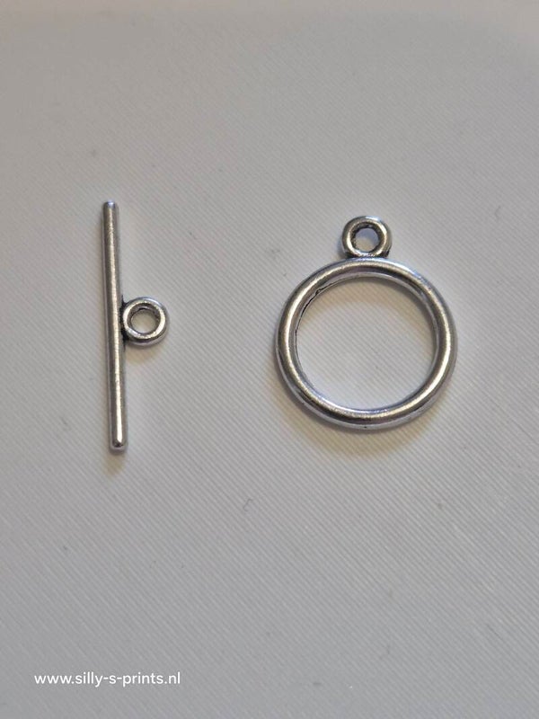 kapittelsluiting zilver kleurig