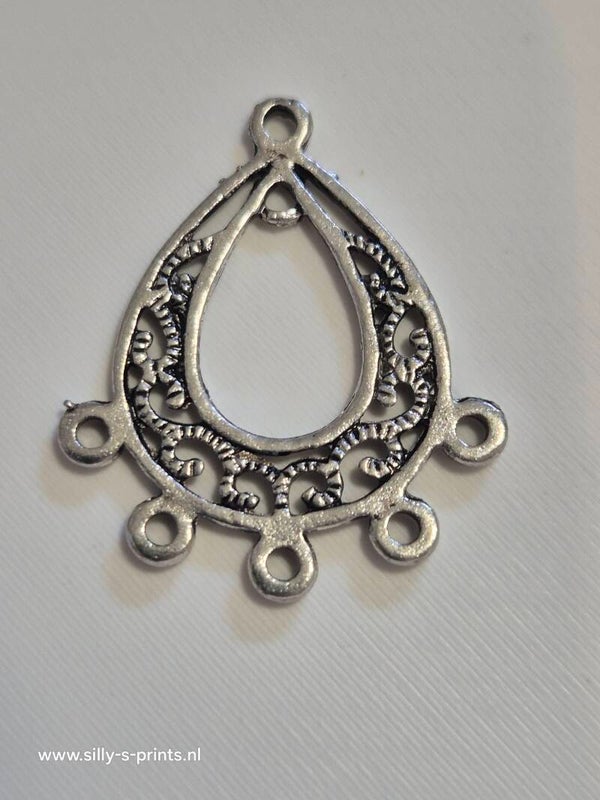 zilveren ketting hanger