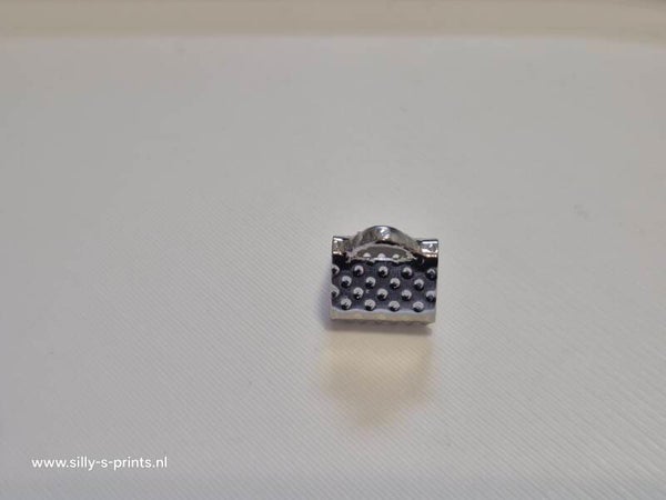 koord eindkapje zilverkleurig