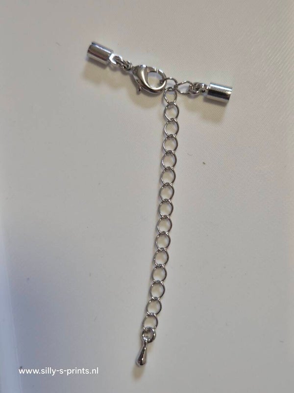kapittelsluiting zilver kleurig