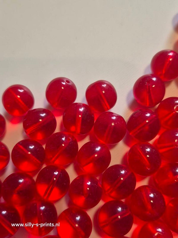 glas kraal rond rood