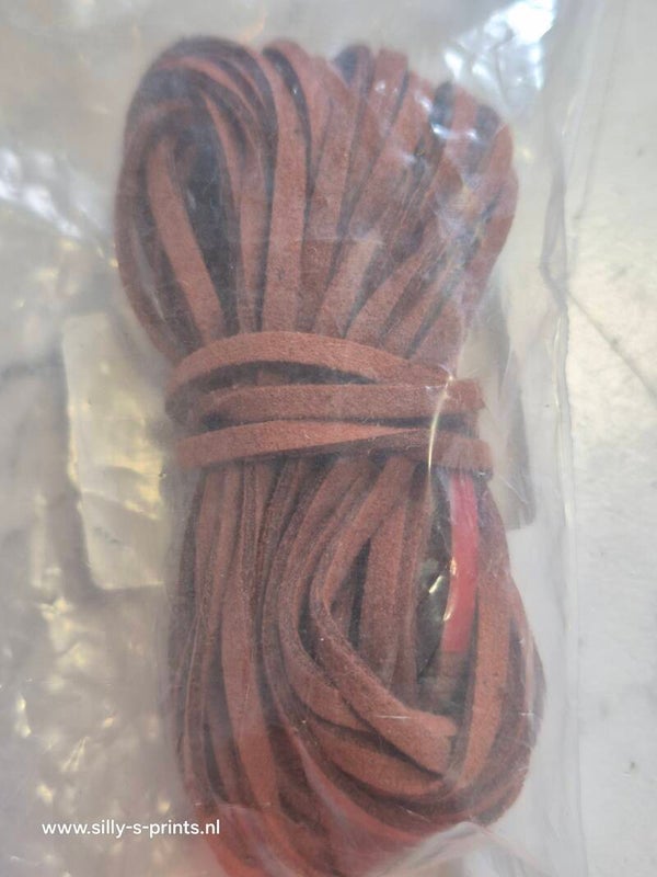 suède bandje bruin
