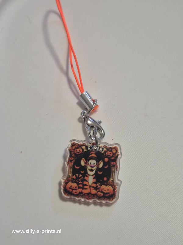 telefoonhanger  halloween tijgetje