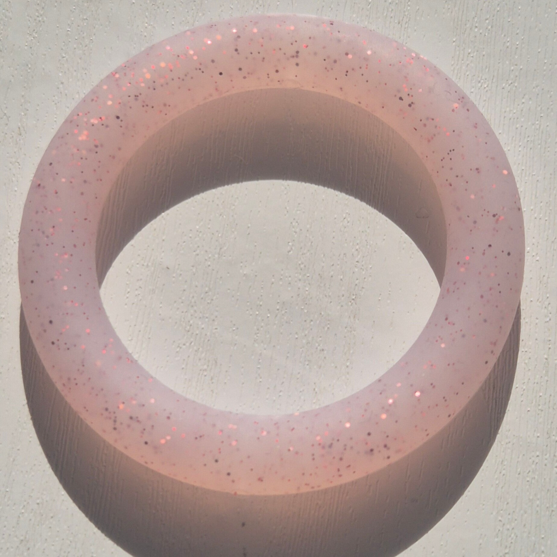 silicone ring doorrijgbaar glitter
