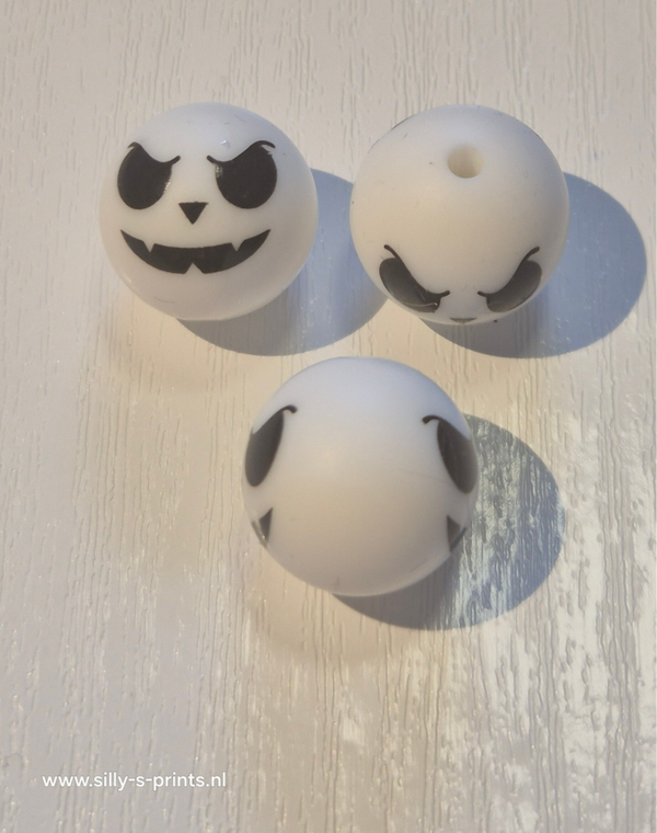 silicone rond kraal (halloween) 5