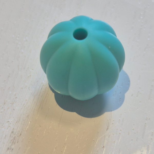 silicone kraal (pompoen) 4