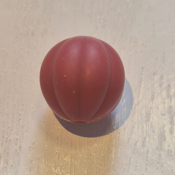 silicone kraal (pompoen) 28
