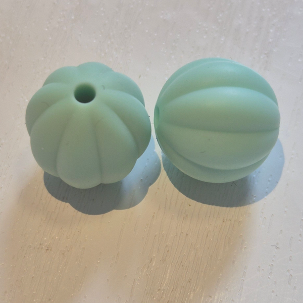 silicone kraal (pompoen) 5