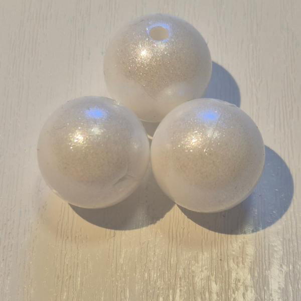 silicone kraal rond (shimmer) 7