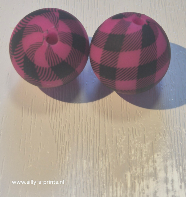 silicone rond kraal (kerst) 2