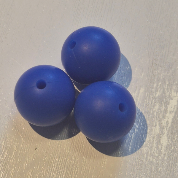 silicone kraal koningsblauw