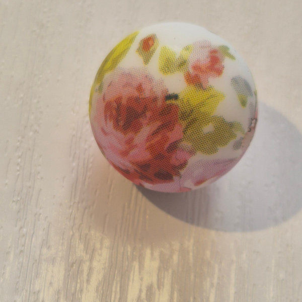 silicone rond kraal (bloemen) 25