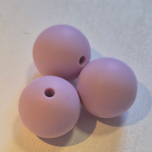 silicone kraal donker lila