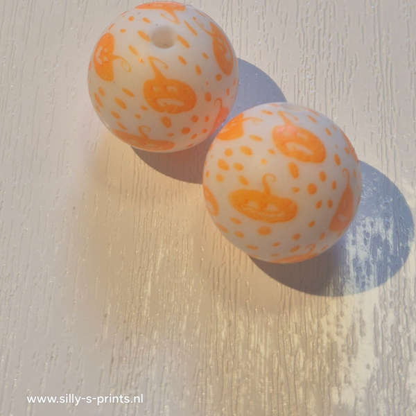 silicone rond kraal (halloween) 7