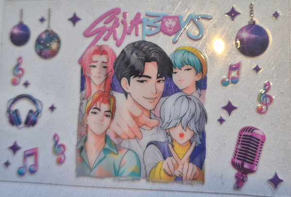 uv dtf card wraps (kpop demon hunters )