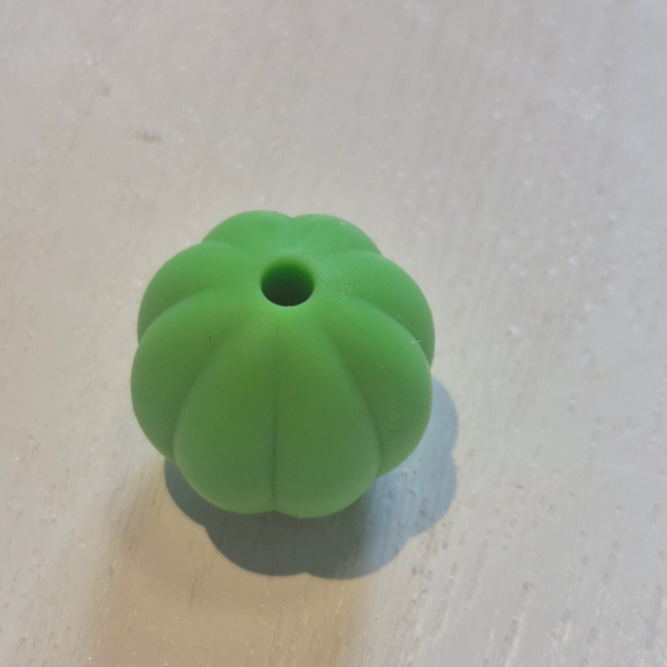 silicone kraal (pompoen) 2